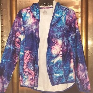 Girls Galaxy hooded jacket